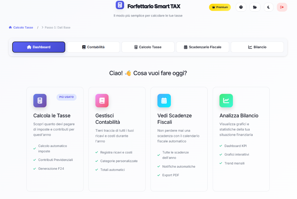 Dashboard Forfettario